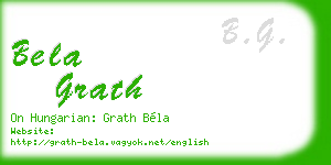 bela grath business card